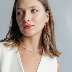 Colier cu rock crystal si perla DiAmanti 244-31C-G